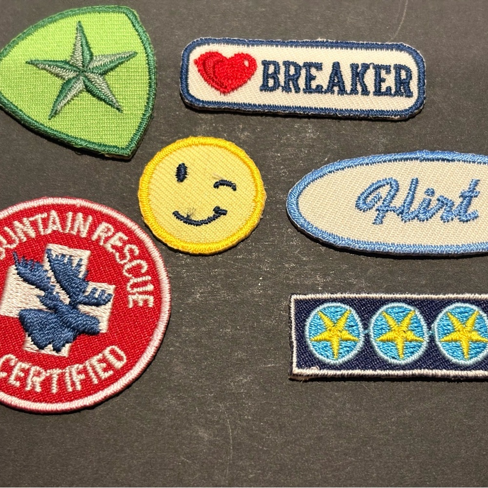 Abercrombie & Fitch Embroidered Patch Set - NWT Old Stock